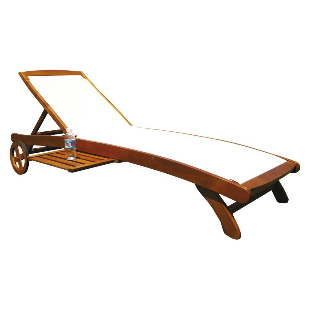 Lettino Legno Acacia Regolabile 8 Posizioni Ac805071 - Foto 1