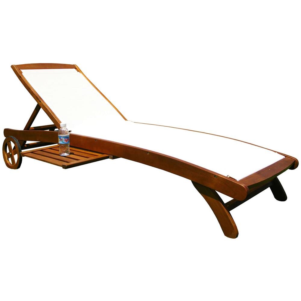 Lettino Legno Acacia Regolabile 8 Posizioni Ac805071 - Foto 5