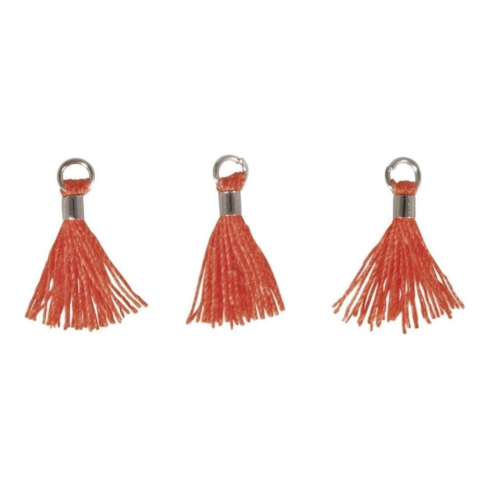 Set Di 3 Nappe Arancio / argento 15 Mm Con Occhiello - Foto 2