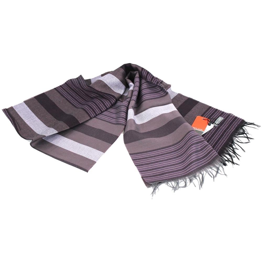 Sciarpa Uomo Pashmina Jacquard Jc3608 Viola - Foto 2