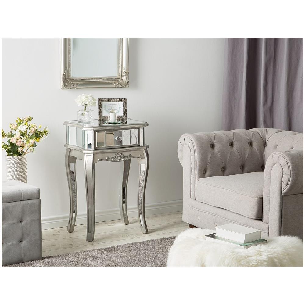 Tavolo Consolle Con Un Cassetto In Vetro A Specchio Somma - Foto 2