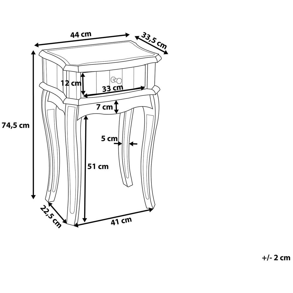 Tavolo Consolle Con Un Cassetto In Vetro A Specchio Somma - Foto 1