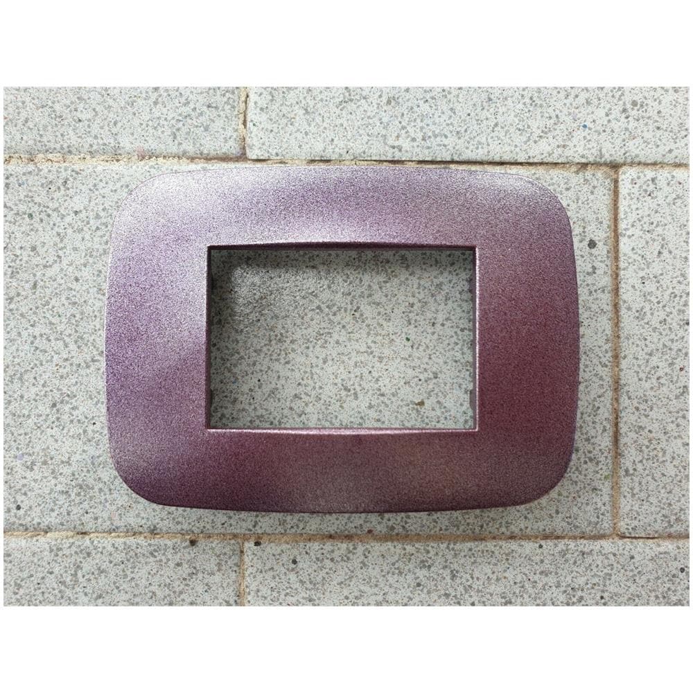 Placca Placchetta Placchette Compatibili Per Serie Axolute Colorate - Viola Metallizzato 3 - Foto 1