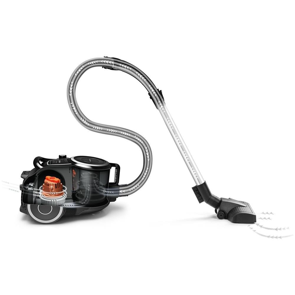 BGS41K332 Aspirapolvere a Traino Senza Sacchetto Potenza 550 Watt Colore Bianco / Nero - Foto 2