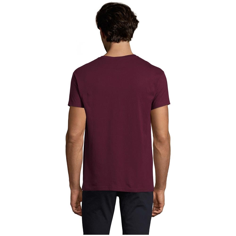 T-shirt Girocollo Da Uomo Modello Imperiale Taglia 2xl Colore Borgogna - Foto 2