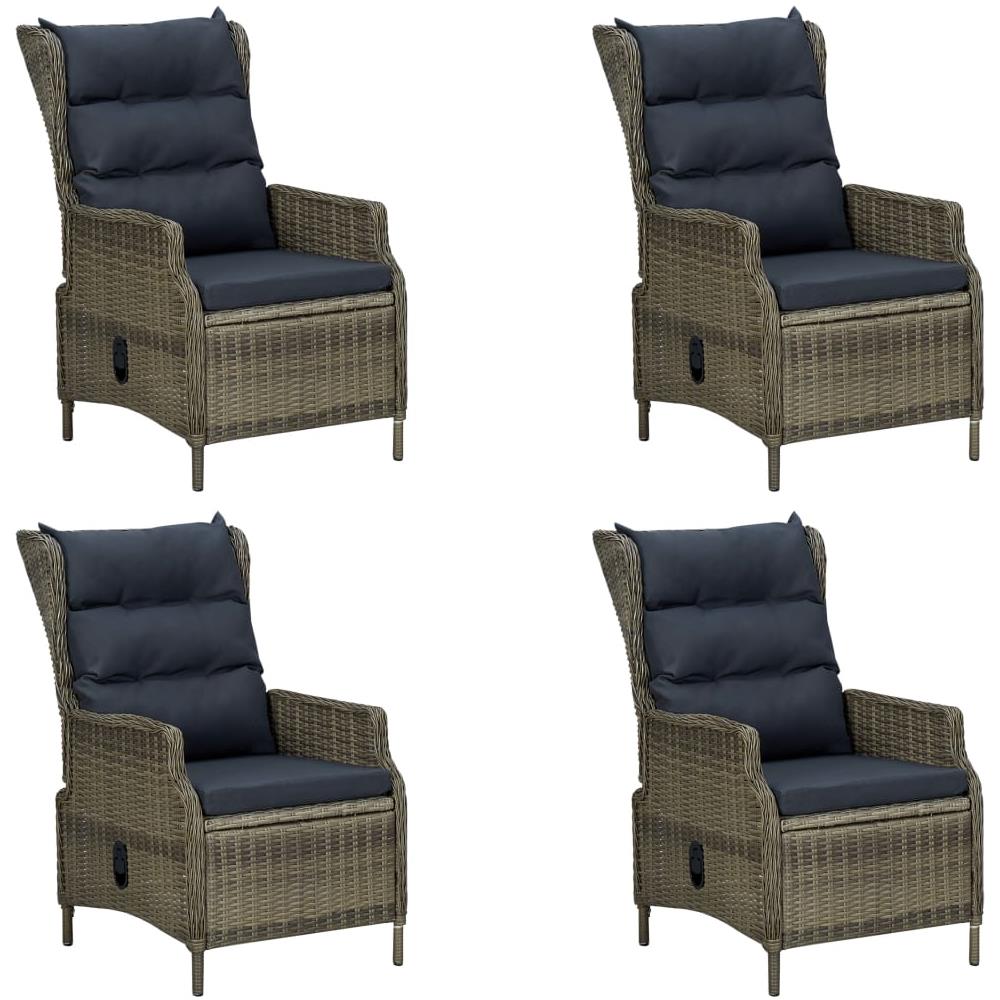 Set Mobili Da Pranzo Per Giardino 5 Pz Marrone - Foto 2