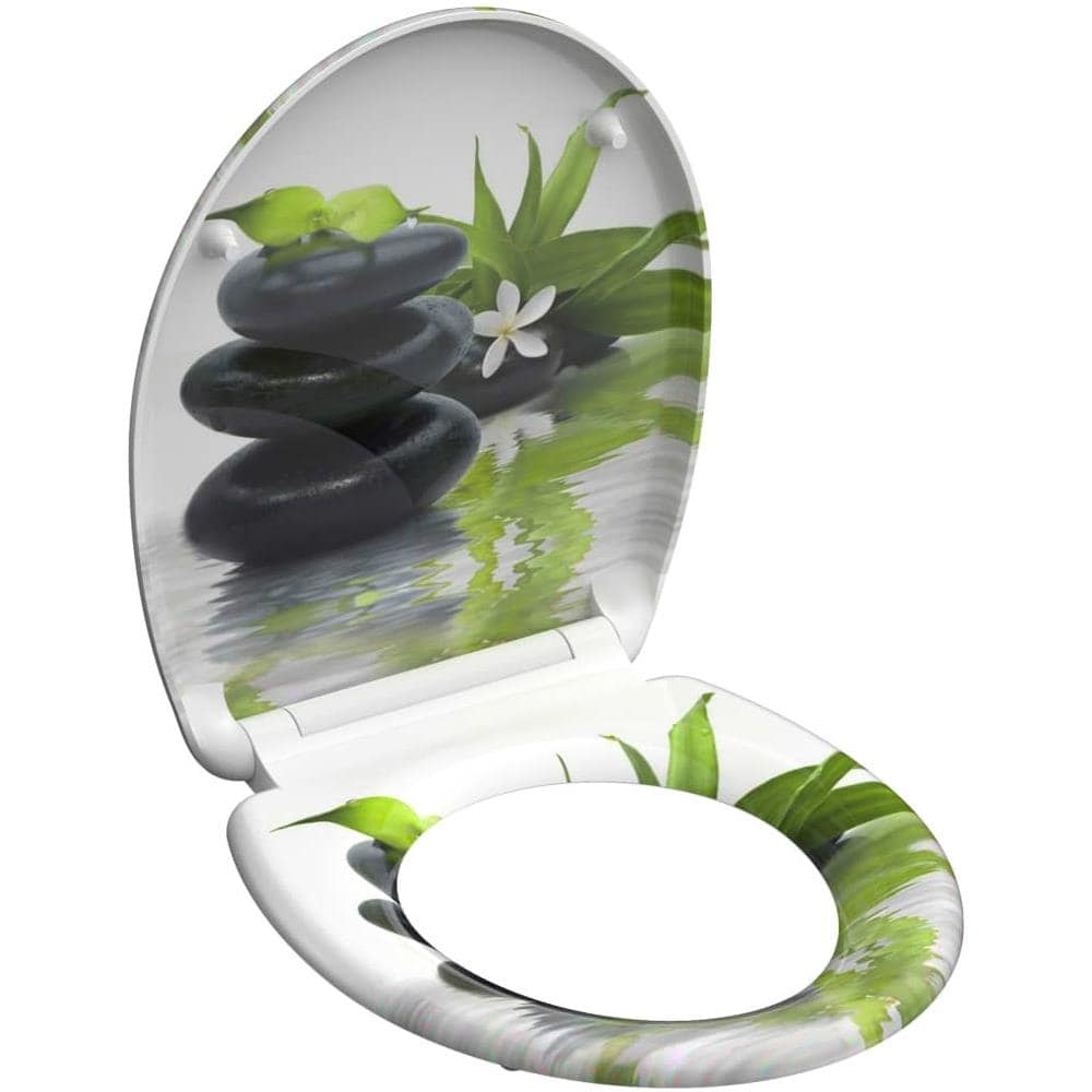 Tavoletta WC Duroplast Chiusura Ammortizzata JASMIN Stampato - Foto 2