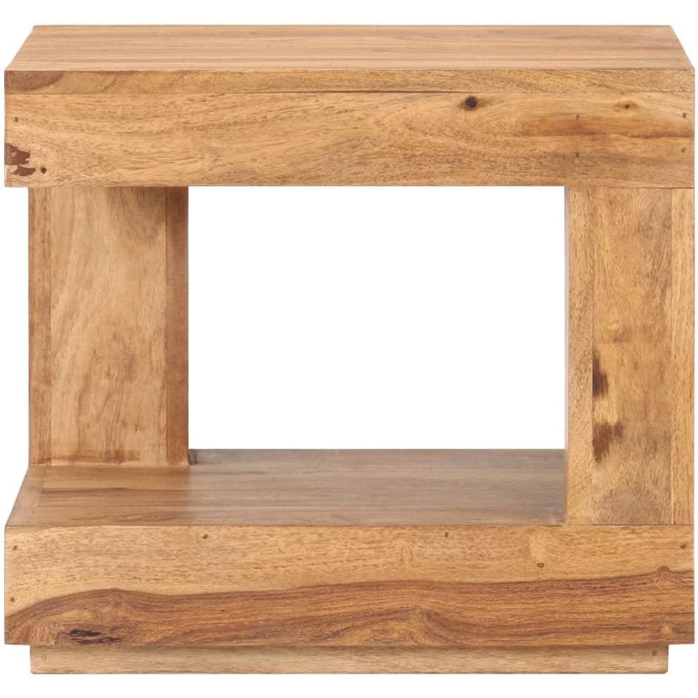 Tavolo da Salotto 45x45x40 cm in Legno Massello di Acacia - Foto 5