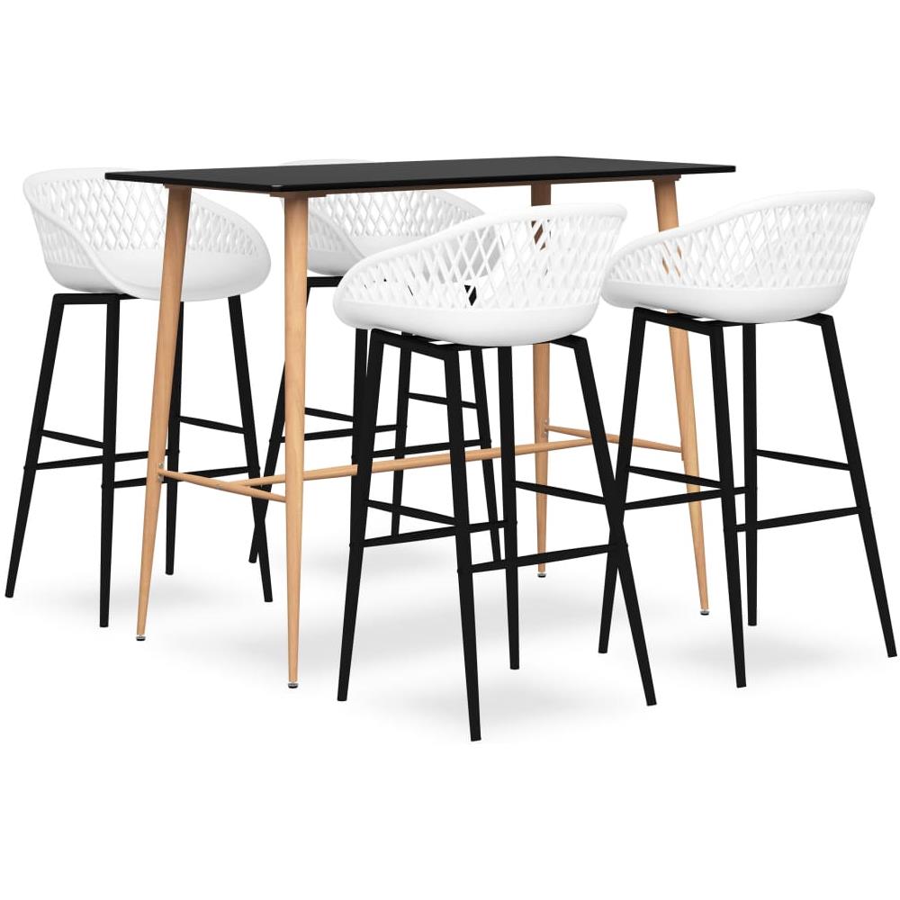 Set da Bar 5 pz Nero e Bianco - Foto 1