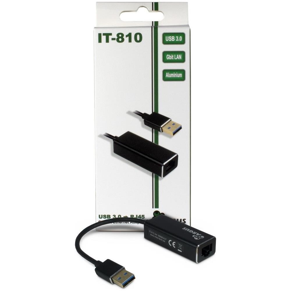 ARGUS IT-810 USB 3.0 RJ-45 Nero cavo di interfaccia e adattatore - Foto 2