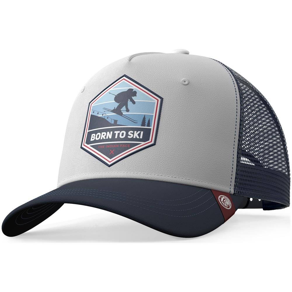 Cappellino Trucker Born To Ski Giallo Per Uomini E Donne - Foto 1