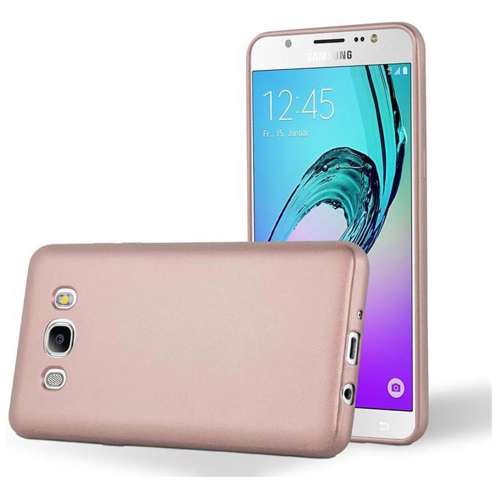 Custodia Compatibile Con Samsung Galaxy J7 2016 In Oro Rosa Metallico - Coperchio Protettivo In Silicone Tpu Flessibile - Foto 1