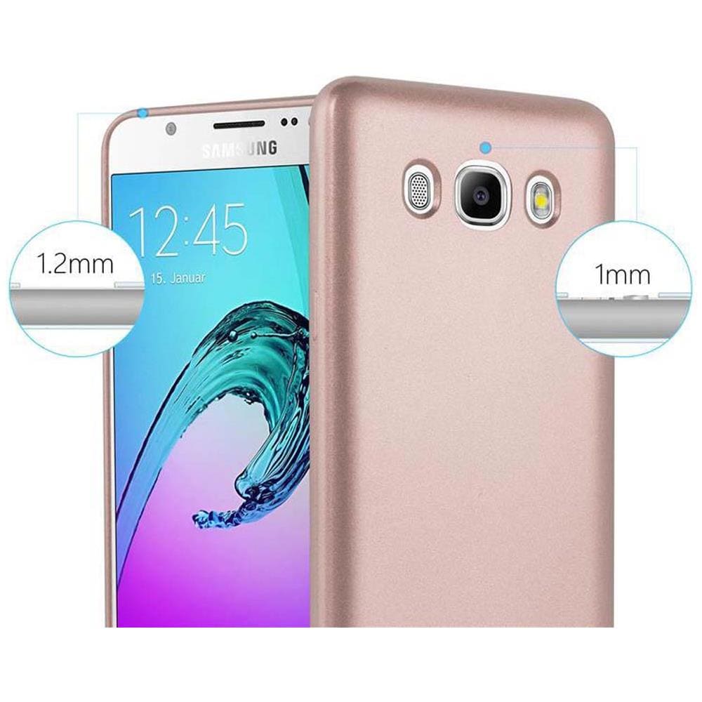 Custodia Compatibile Con Samsung Galaxy J7 2016 In Oro Rosa Metallico - Coperchio Protettivo In Silicone Tpu Flessibile - Foto 7