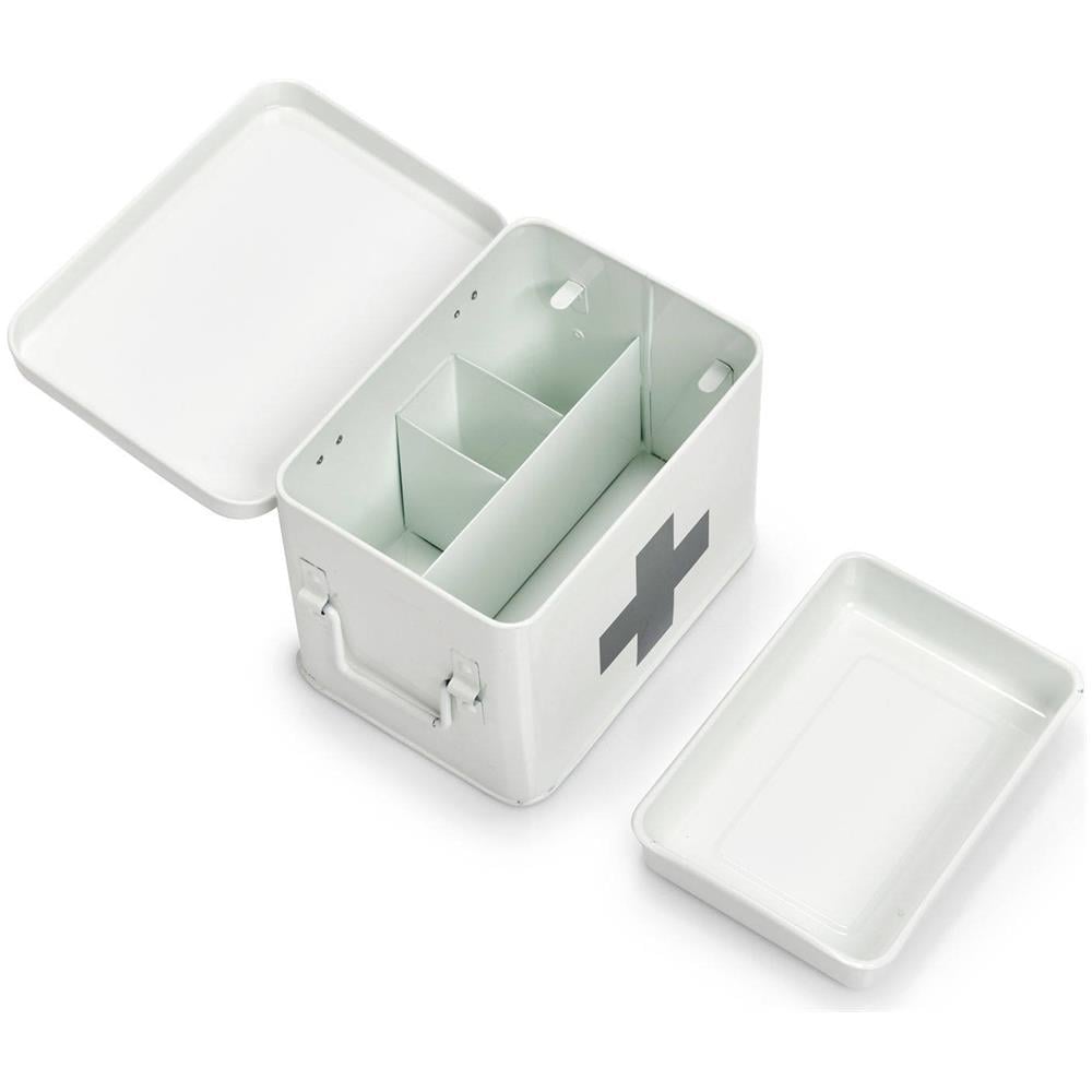Kit Di Pronto Soccorso In Metallo, Cassetta Medica, 22x16x16 Cm, - Foto 2