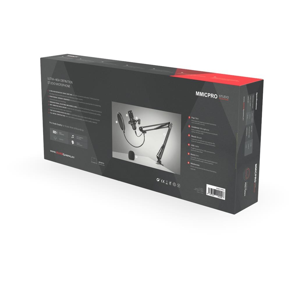 Mars Gaming MMICPRO microfono Nero Microfono da studio - Foto 16