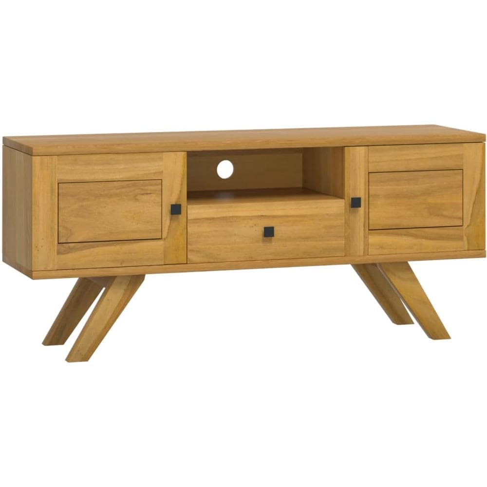 Mobile Porta Tv 110x30x50 Cm In Legno Massello Di Teak - Foto 2