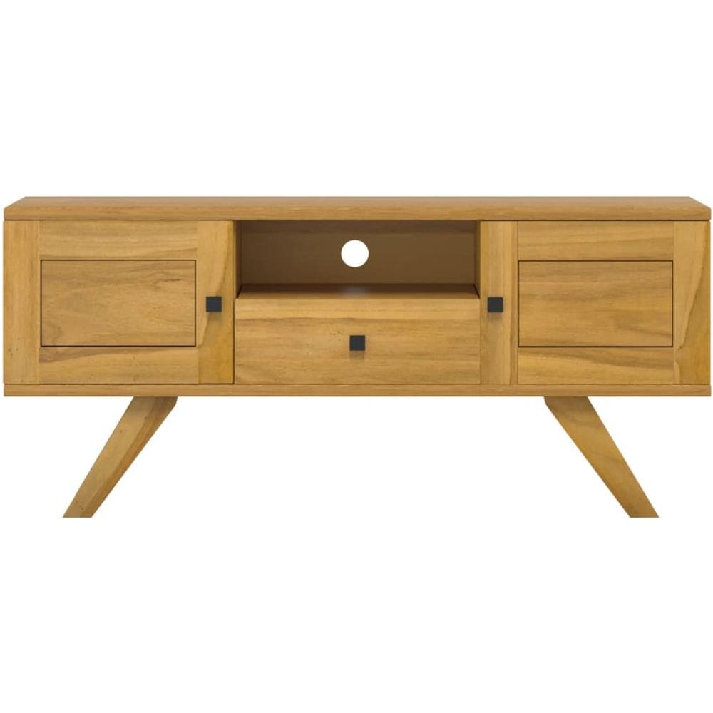 Mobile Porta Tv 110x30x50 Cm In Legno Massello Di Teak - Foto 10