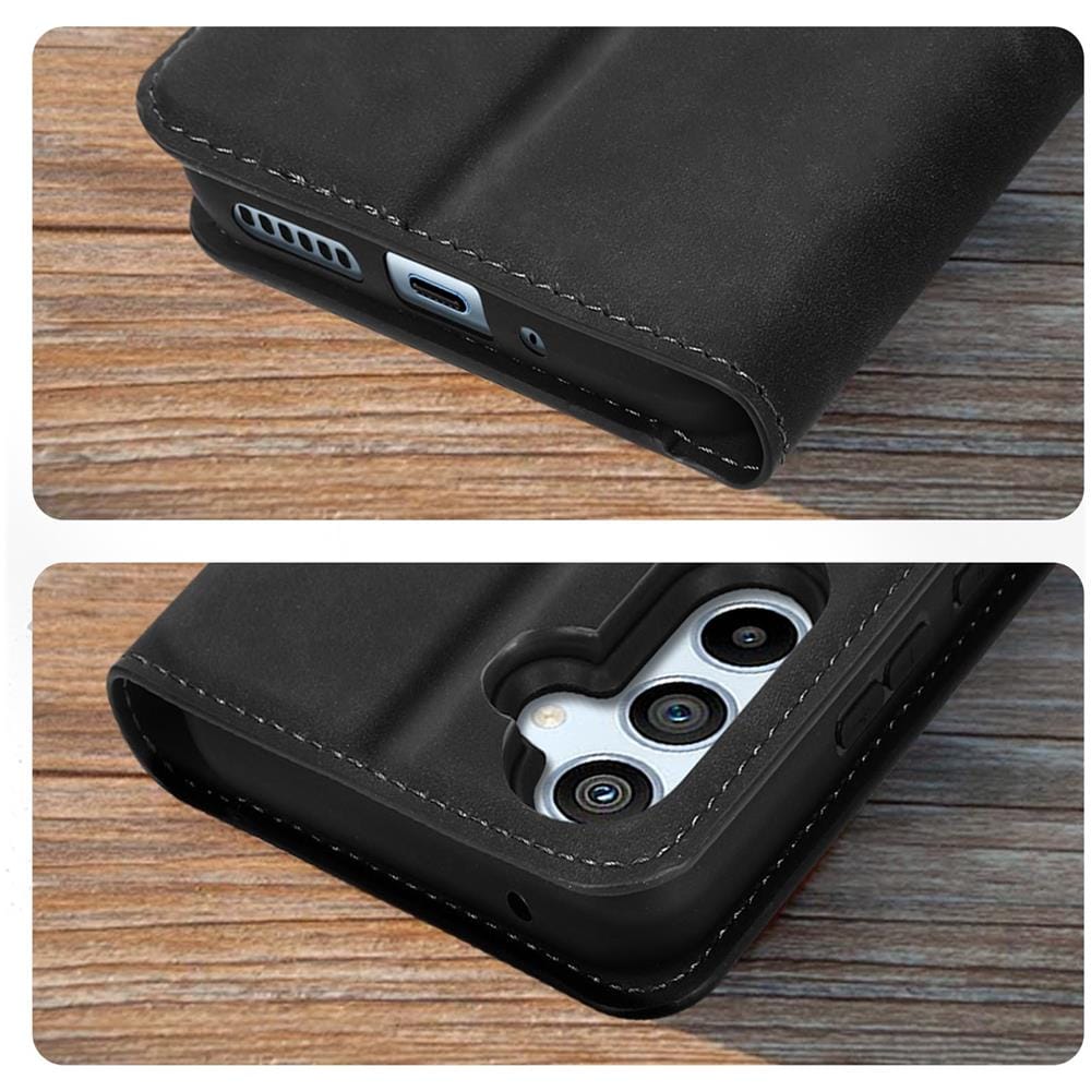 Custodia Samsung Galaxy A54 5g Copertina Porta-carte E Funzione Supporto Nera - Foto 5