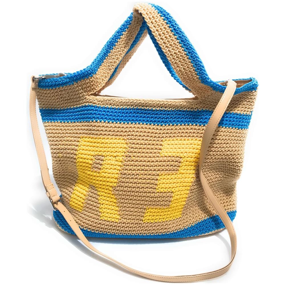 Borsa Donna Rebelle Crochet Shopping L Rock / Bicolor Bs23re47 1wr126 Grande - Foto 1