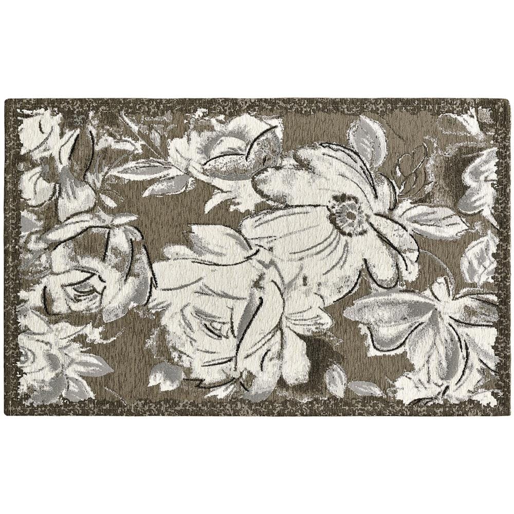 Tappeto Arredo Salotto Antiscivolo Scendiletto Camera Dis. Aster By Suardi 65x220 Fango - Foto 1
