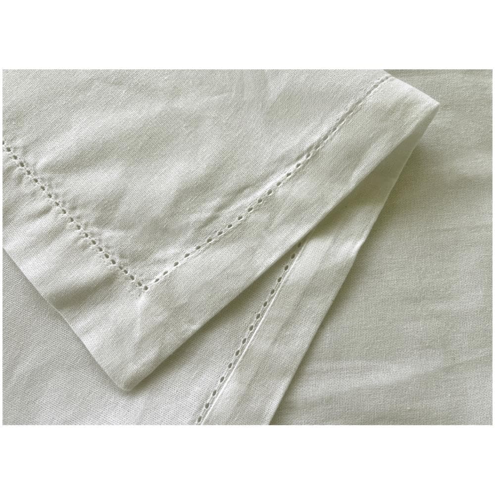 Tovaglia Cucina Soggiorno In Cotone Con Orlo A Giorno In Tinta Unita Vari Colori Ajour 85x85cm Panna - Foto 4