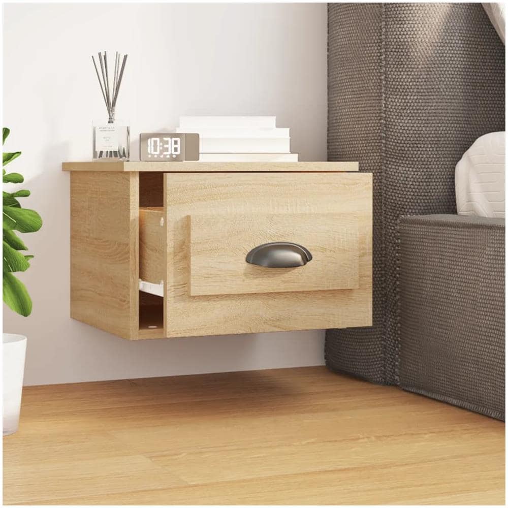 Comodini A Parete 2 Pz Rovere Sonoma 41,5x36x28 Cm - Foto 3