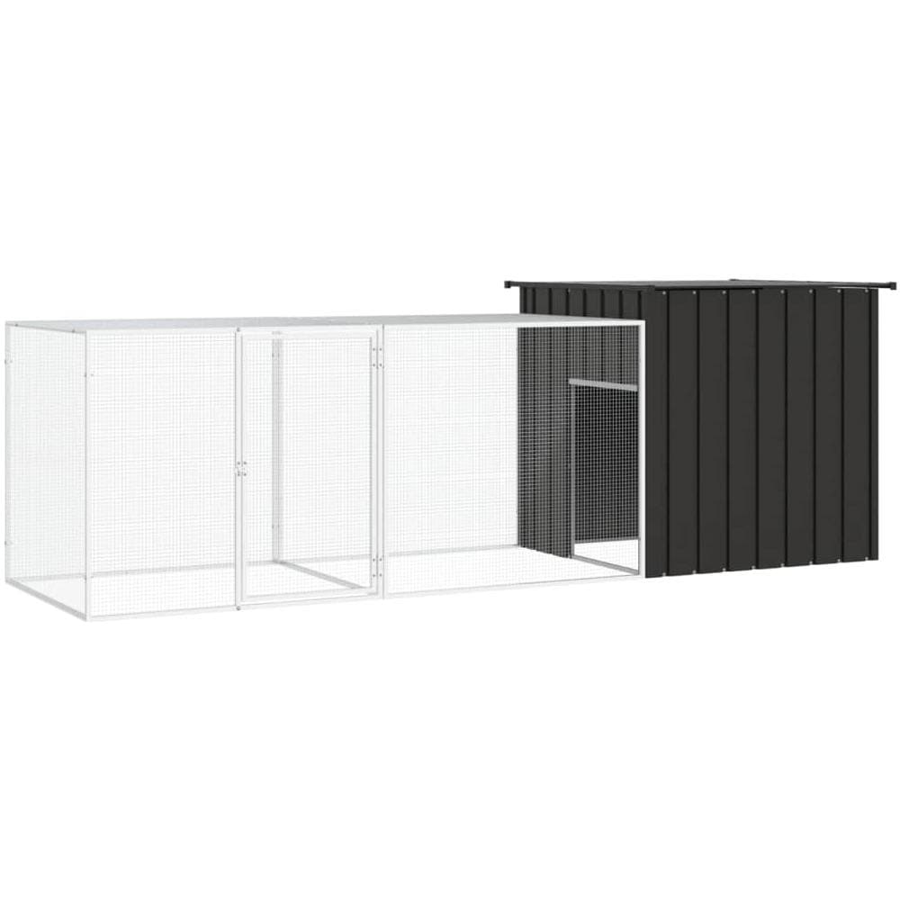 Gabbia Per Polli Antracite 300x91x100 Cm Acciaio Zincato - Foto 1