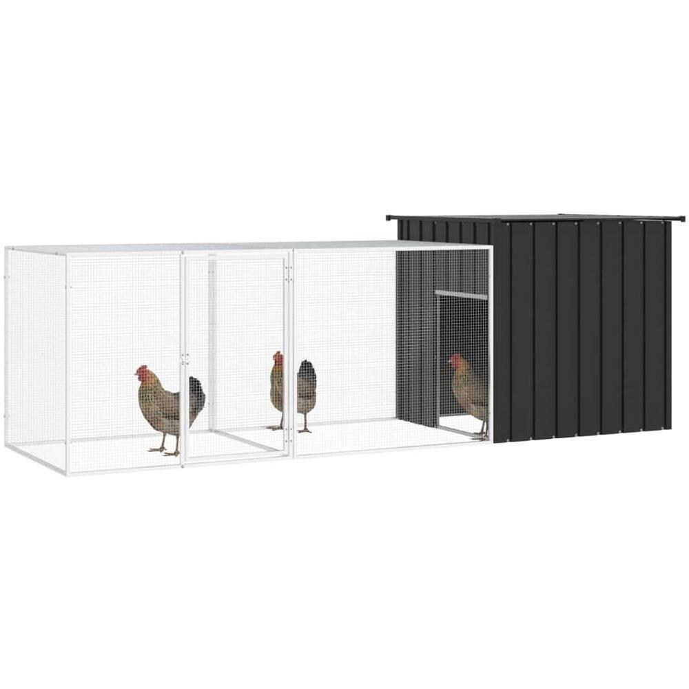Gabbia Per Polli Antracite 300x91x100 Cm Acciaio Zincato - Foto 2