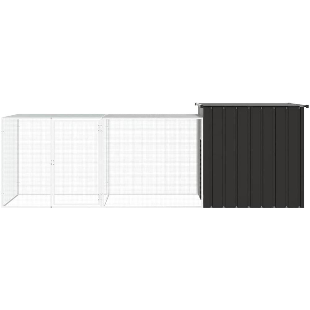 Gabbia Per Polli Antracite 300x91x100 Cm Acciaio Zincato - Foto 3