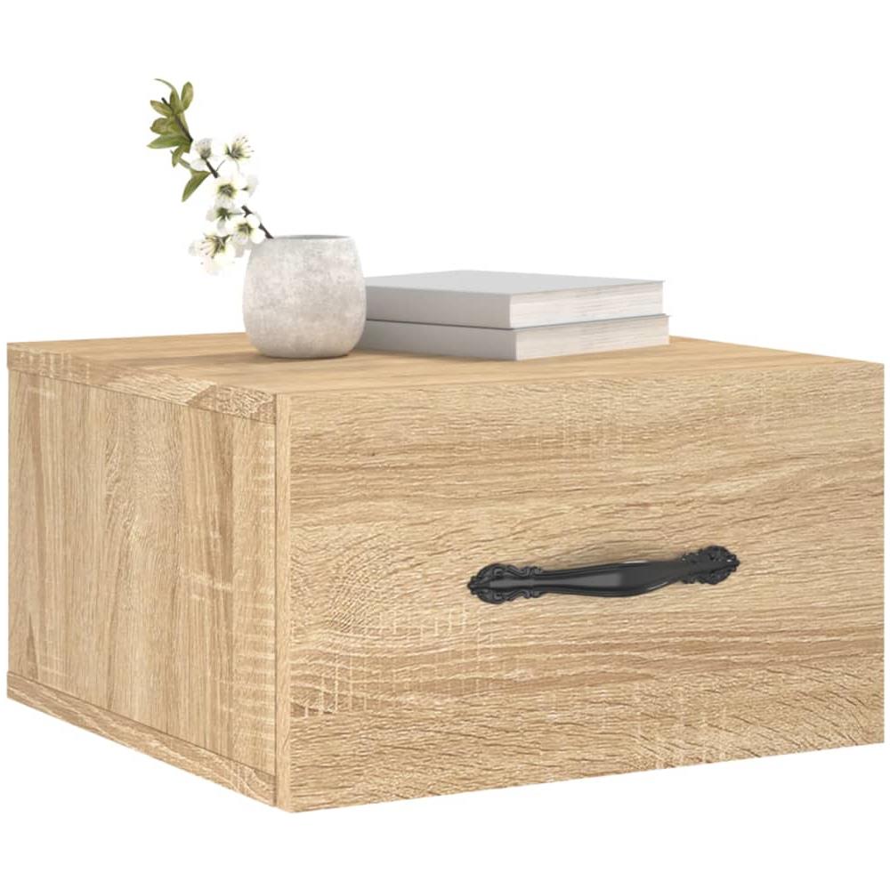 Comodini A Muro 2 Pz Rovere Sonoma 35x35x20 Cm - Foto 3