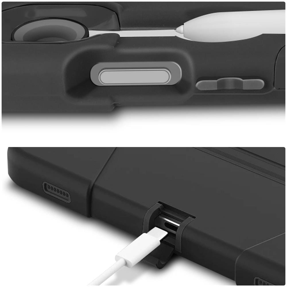 Cover Per Samsung Galaxy Tab S9 E Tab S9 Fe Con Cavalletto Di Supporto Nera - Foto 5