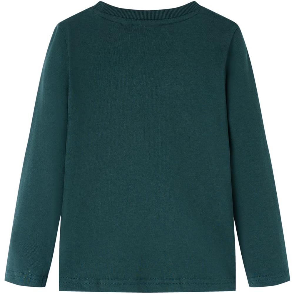 Maglietta Da Bambino A Maniche Lunghe Stampa Winner Verde Scuro 116 - Foto 2