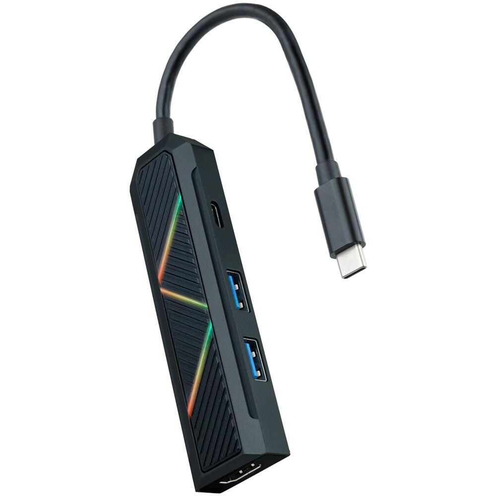 10.16.0401 replicatore di porte e docking station per laptop Cablato USB 3.2 Gen 1 (3.1 Gen 1) Type-C Nero - Foto 1