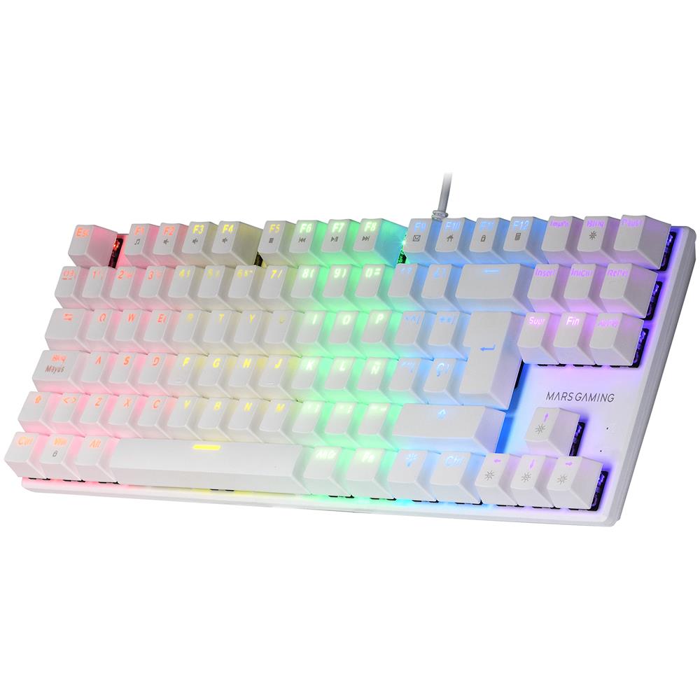 MK80W tastiera USB QWERTY Italiano Bianco - Foto 2