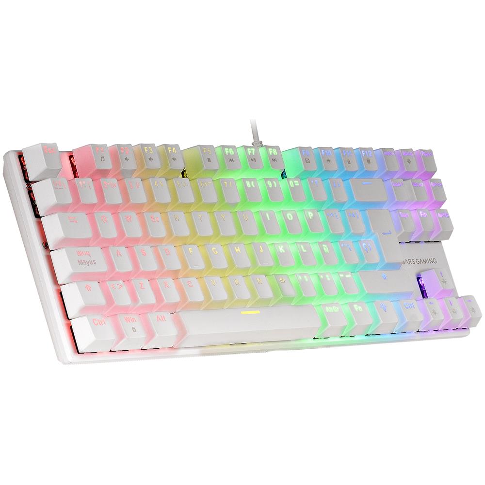 MK80W tastiera USB QWERTY Italiano Bianco - Foto 4