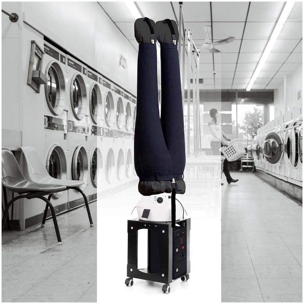 EOLO Stira Pantaloni SA15 P SELF INOX V6 Gettoniera Asciuga Automatico Stendiasciuga Stirapantalone Manichino Stiro Verticale Facile Asciugatrice Professionale Omino Made in Italy Garanzia 5 Anni A++ - Foto 2