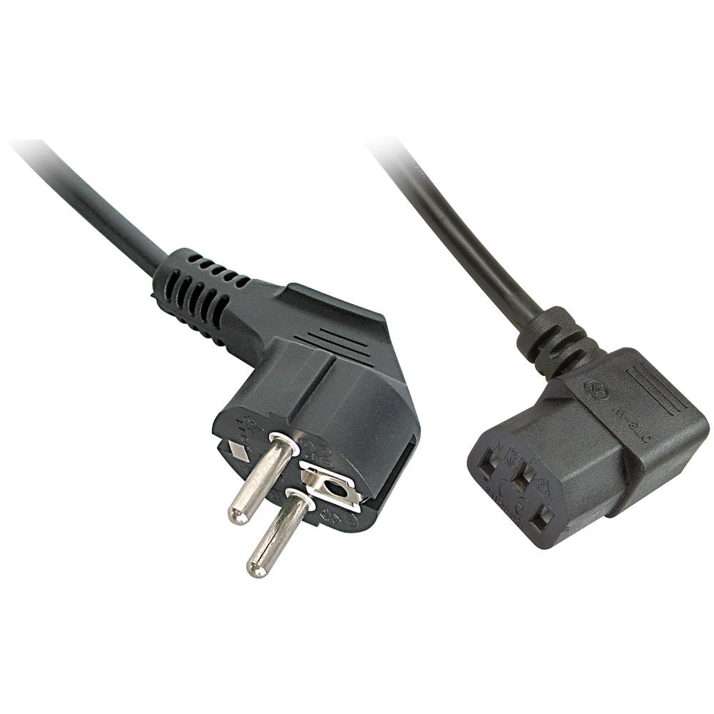 Cavo alimentazione IEC / Schuko ad angolo, 2m - Foto 2