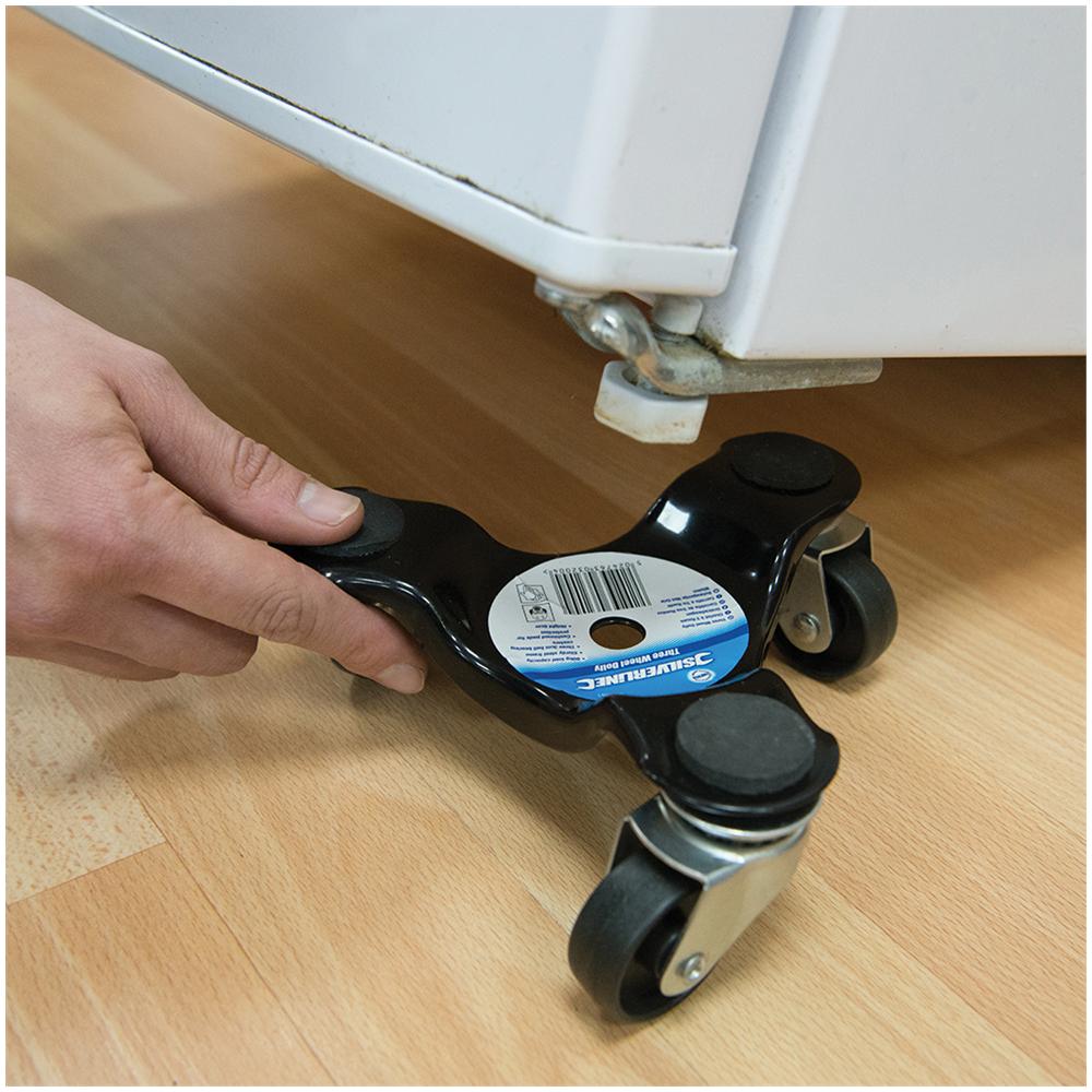 633981 Supporto Triangolare Con 3 Rotelle Per Carrello 60 Kg - Foto 2