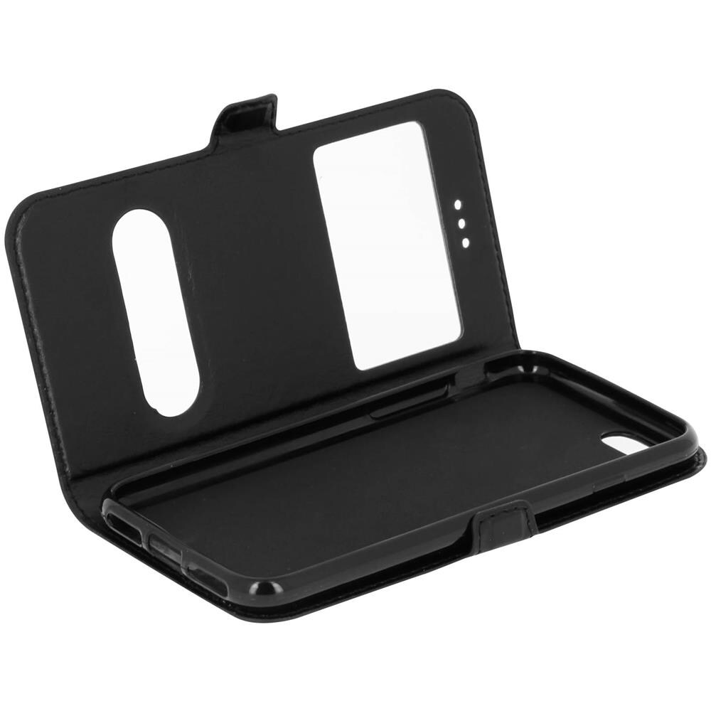 Custodia Per Apple Iphone 7 E 8 Funzione Stand Con Doppia Finestra - Nera - Foto 1