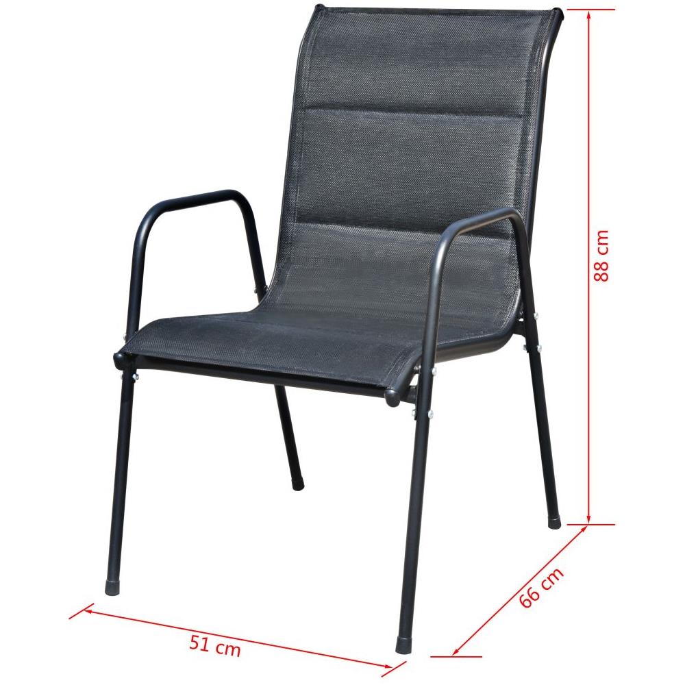 9 Pz Set Tavolo E Sedie Per Esterni In Polirattan Nero - Foto 6