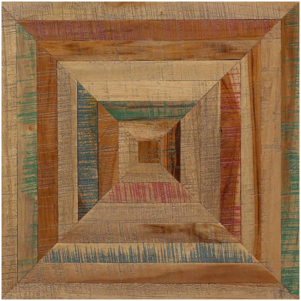 Tavolino Laterale In Legno Massello Di Teak Di Recupero - Foto 2