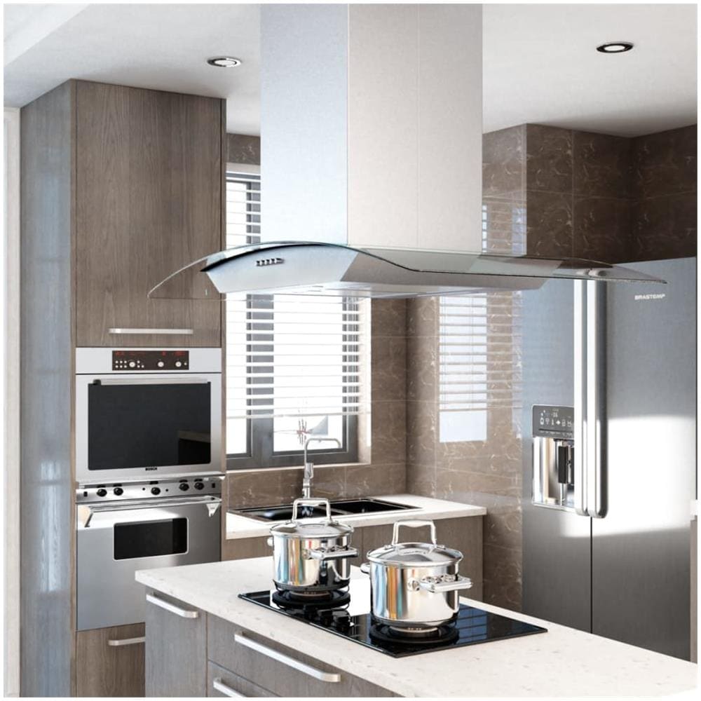 Cappa 50664 a Isola da 90 cm Aspirante Colore Acciaio Inox - Foto 9