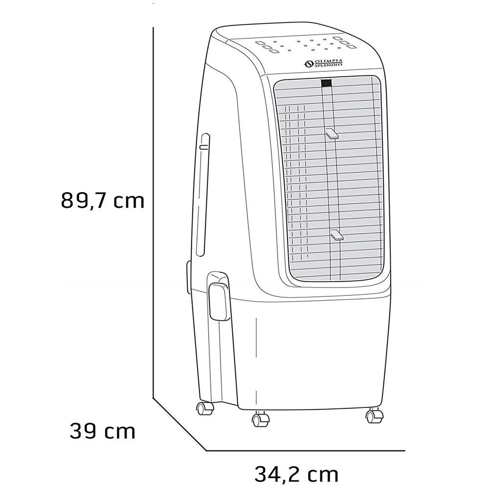 Raffrescatore Evaporativo Pelèr 20 Potenza 110 W Capacità 20 Litri - Foto 7