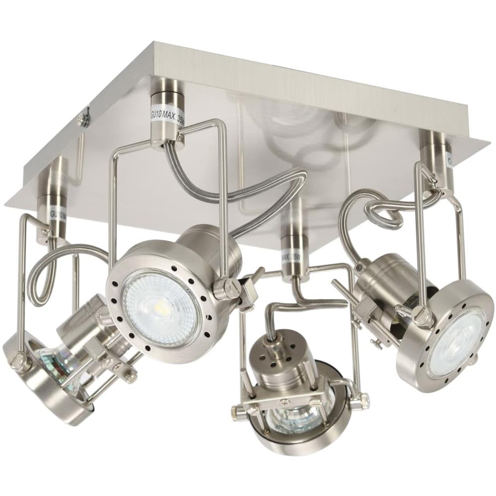 Faretto A 4 Vie Argento Gu10 - Foto 2