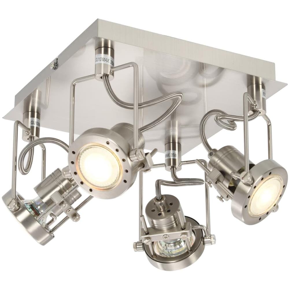 Faretto A 4 Vie Argento Gu10 - Foto 1