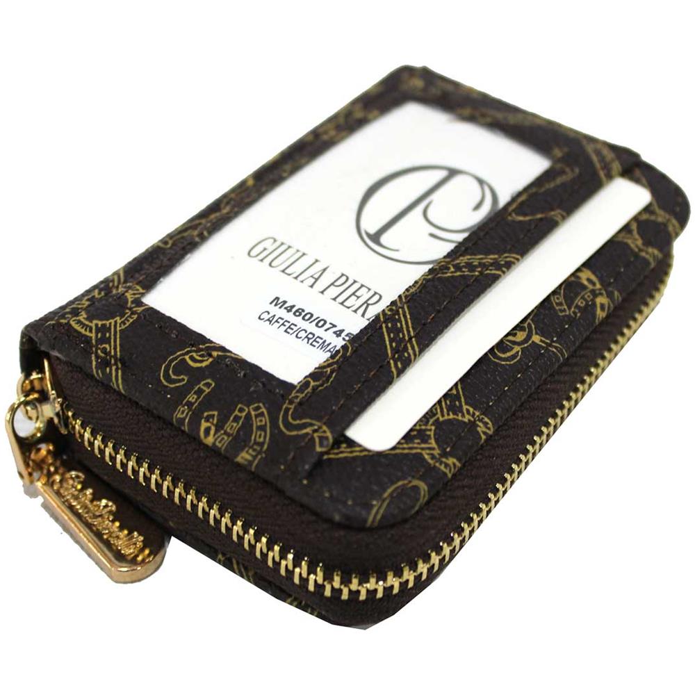 Porta Carte Credito Piccolo Portamonete Biglietti Da Visita In Pvc Con Zip Moro - Foto 2