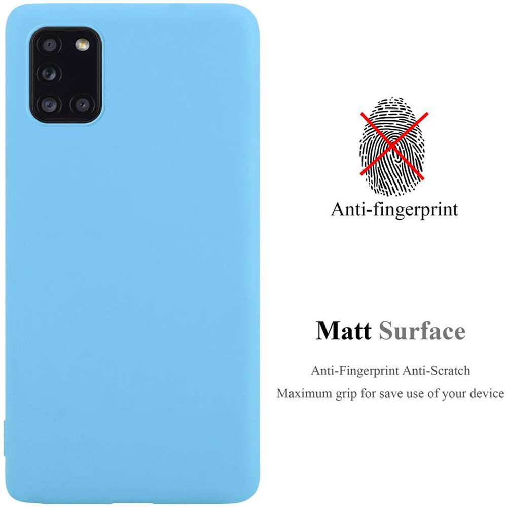 Custodia Compatibile Con Samsung Galaxy A31 In Candy Blu - Coperchio Protettivo In Silicone Tpu Flessibile - Foto 2