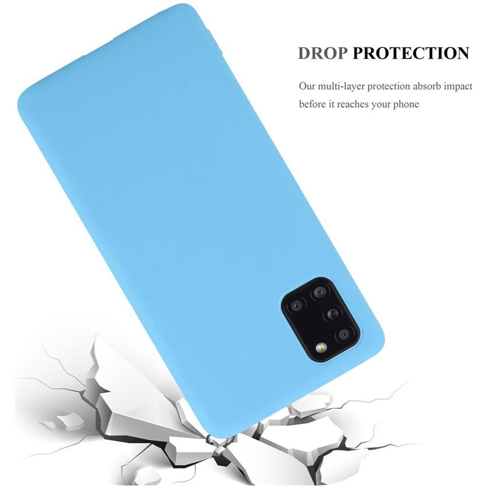 Custodia Compatibile Con Samsung Galaxy A31 In Candy Blu - Coperchio Protettivo In Silicone Tpu Flessibile - Foto 8