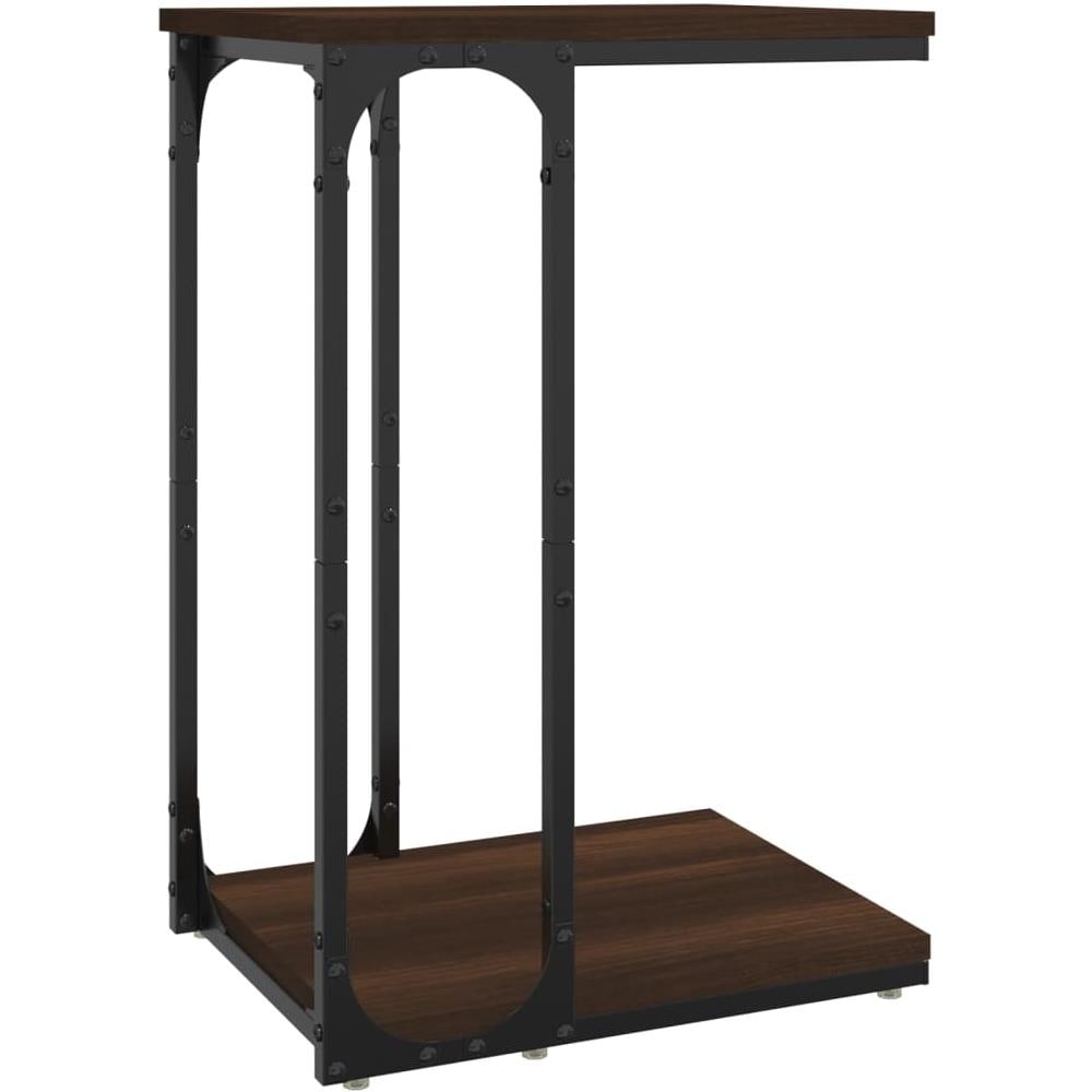 Tavolino Rovere Marrone 40x30x60 Cm In Legno Multistrato - Foto 2