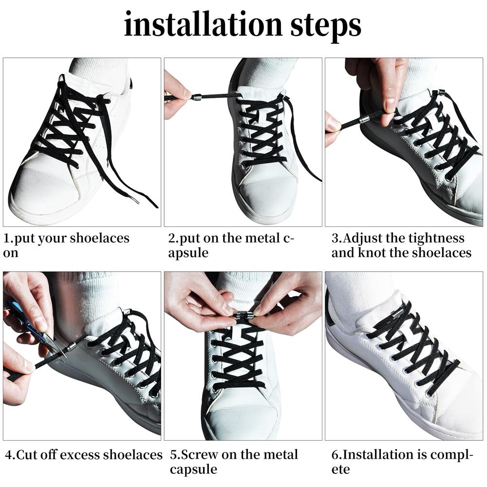 Lacci Elastici Con Chiusura A Capsula - 6 Paia Multicolor - Foto 2